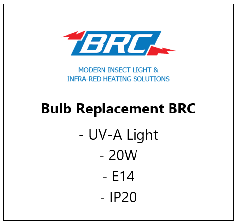 L20W - E14 BRC - UVA-Bulb