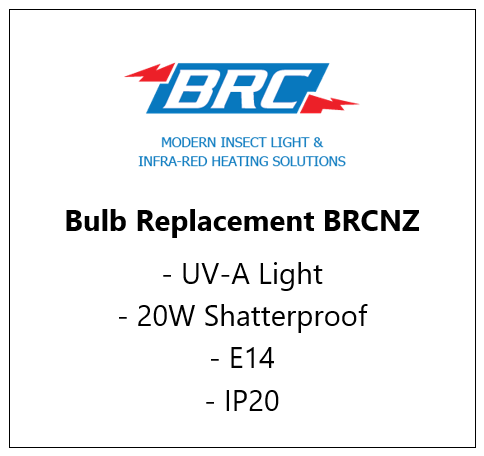 L20W - E14 BRC - UVA-Bulb - Shatterproof