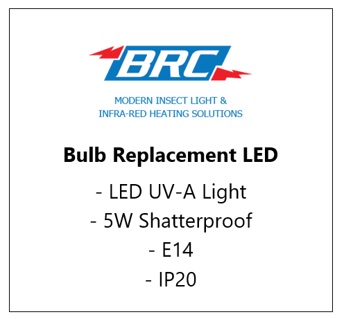 LED UVA Bulb - 5W - E14 SYL